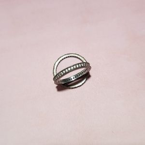 Size 5.75 sterling silver cz rings